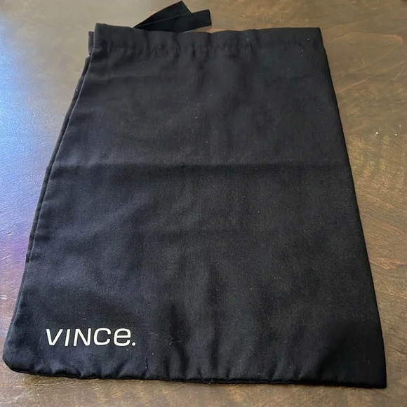 Vince Drawstring Dust Bag Cover Sleeve Travel Case Protector Black - Picture 2 of 4